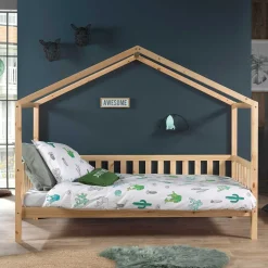 Kinder Wohnen Kinder Haus Himmelbett 90x200 cm - Cosma
