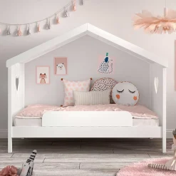 Wohnen Weiße Möbel|Kinderbetten*Kinder Hausbett in Weiß - Grandory