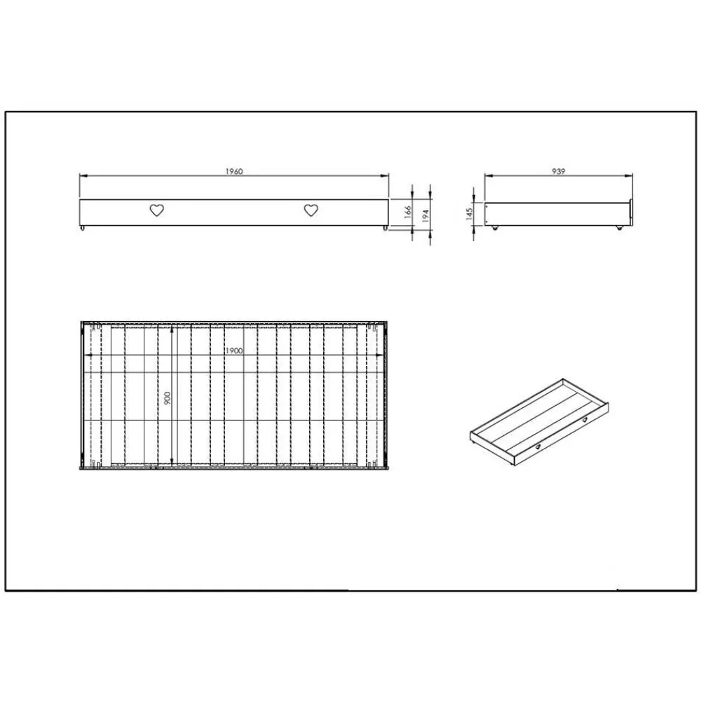 Wohnen Weiße Möbel|Kinderbetten*Kinder Hausbett in Weiß - Grandory