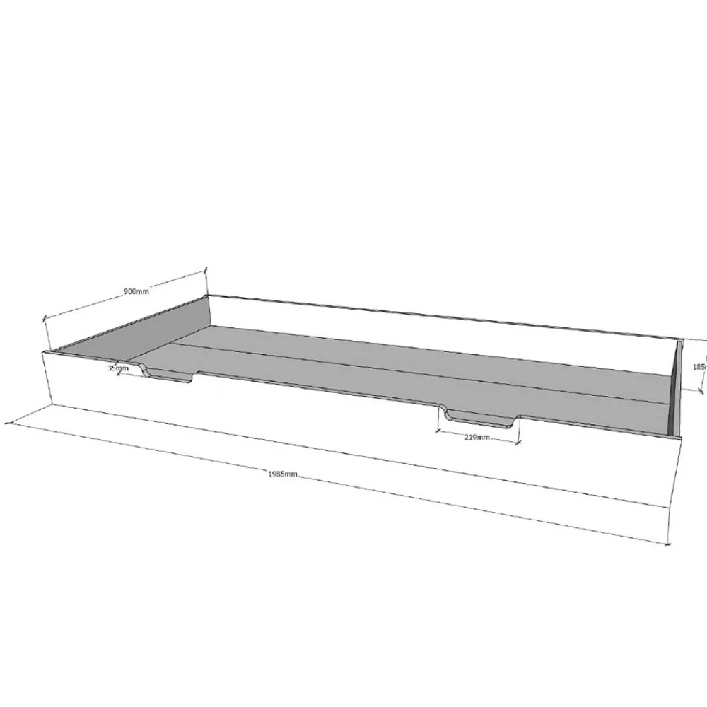 Wohnen Kinderbetten*Kinder Hausbett mit Fenster und offenem Dach - Manty