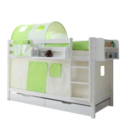 Kinder Wohnen Kinder Holz Etagenbett in Weiß - Denys