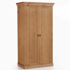 Kinder Wohnen Kinder Kleiderschrank in Kiefer Laugefarben - Piatra