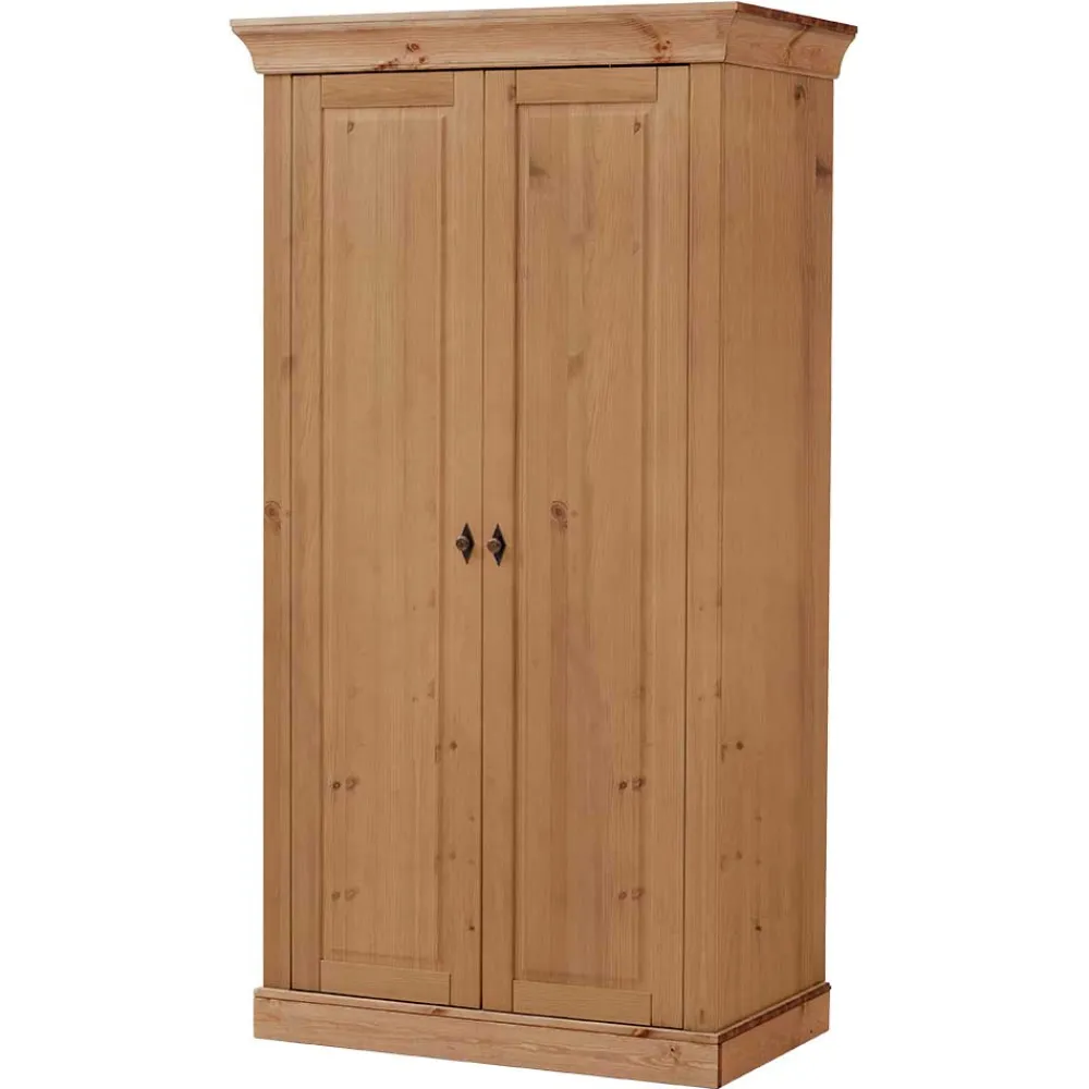 Kinder Wohnen Kinder Kleiderschrank in Kiefer Laugefarben - Piatra