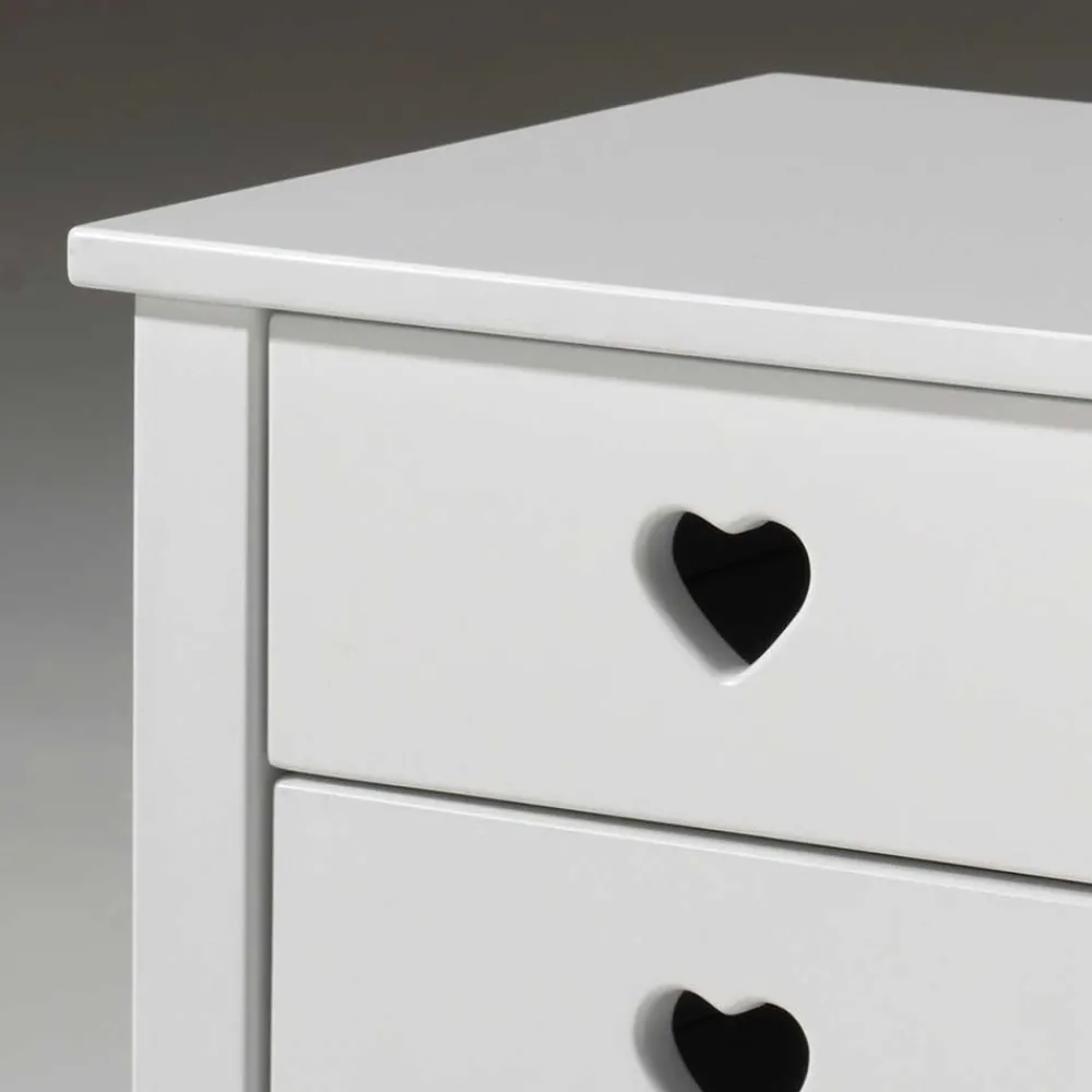 Kinder Wohnen Kinder Nachttisch Grandory in Weiß