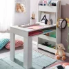 Kinder Wohnen Kinder Schreibtisch mit Regal in Weiß - Intora
