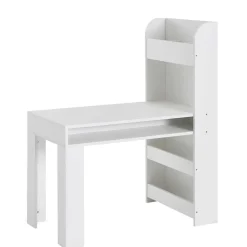 Kinder Wohnen Kinder Schreibtisch mit Regal in Weiß - Intora