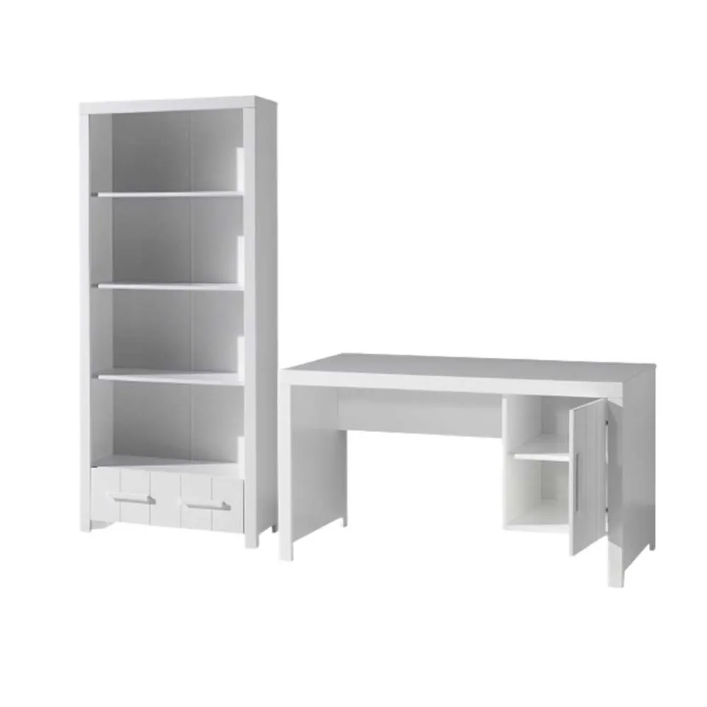 Kinder Wohnen Kinder Schreibtisch und Regal Set - Ellen (zweiteilig)