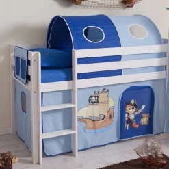 Wohnen Kinder Spielbett Curigo mit Rutsche und Turm