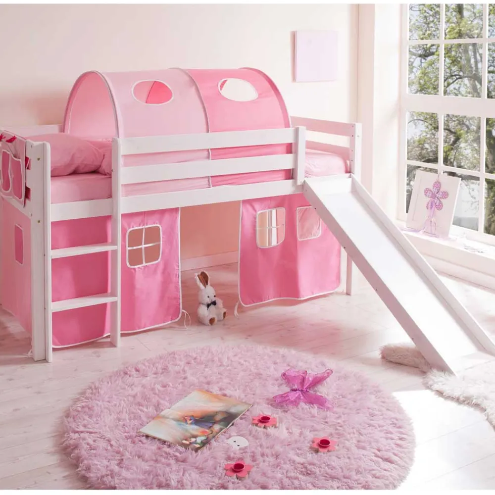 Kinder Wohnen Kinderbett Lena in Weiß