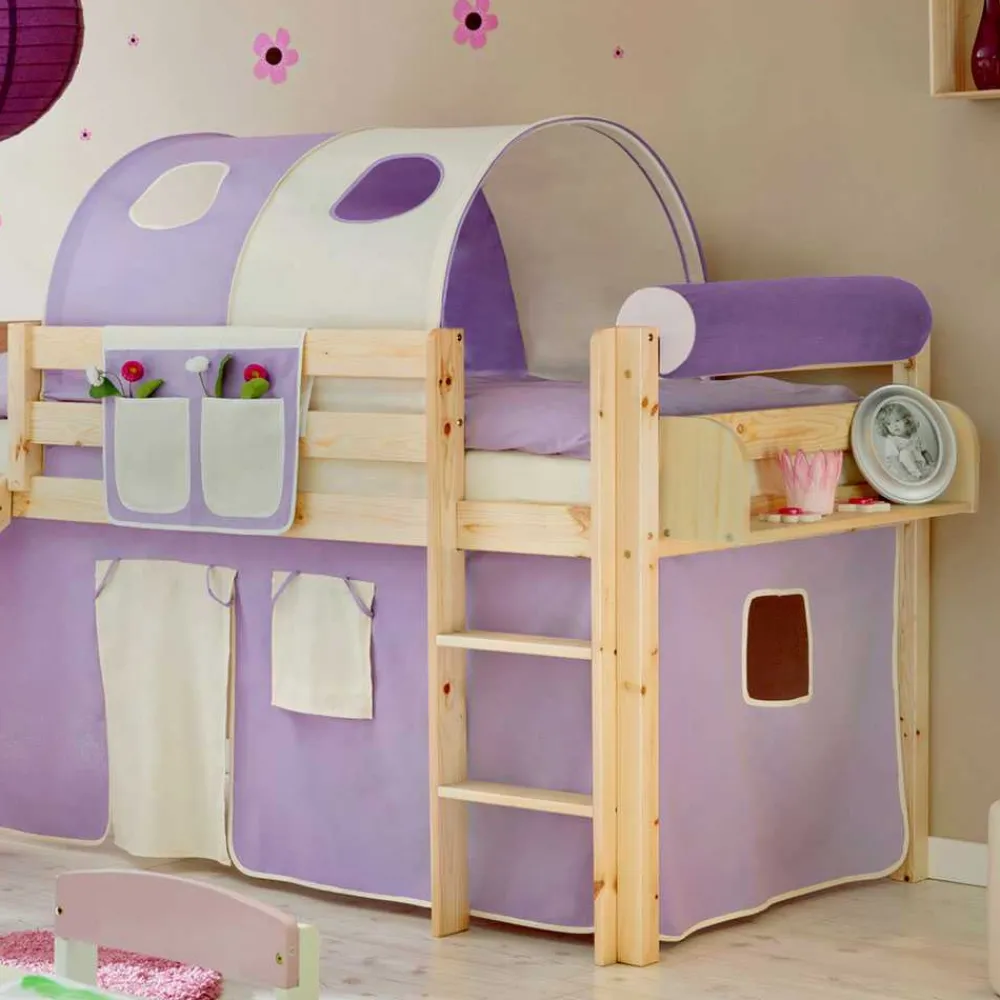 Kinder Wohnen Kinderbett Megena mit Tunnel