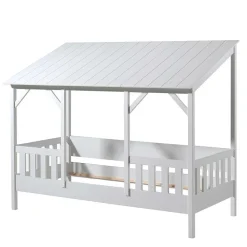 Wohnen Kindermöbel|Kinderbetten*Kinderbett mit Dach & Absturzsicherung Zaun - Zanoas