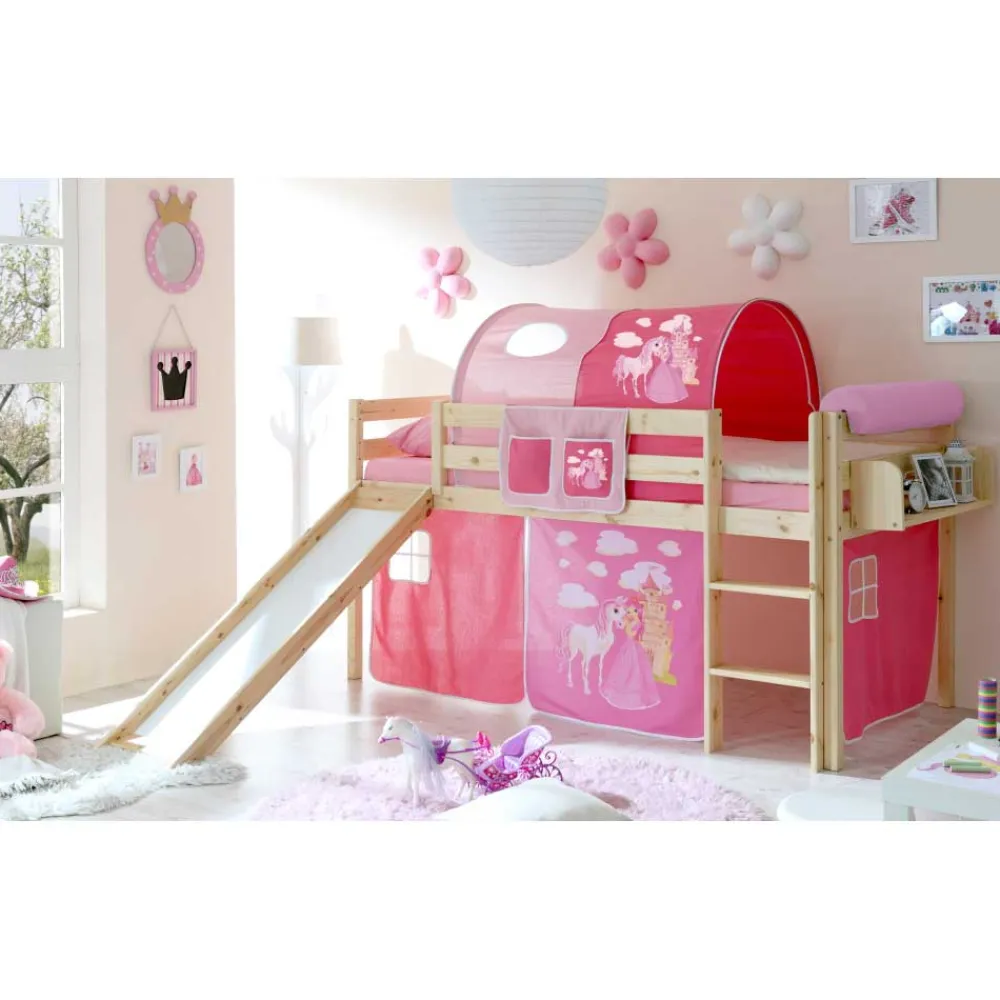 Kinder Wohnen Kinderbett Round mit Rutsche