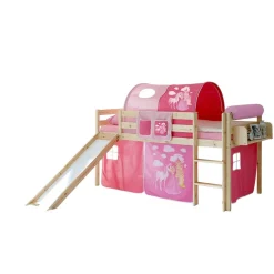 Kinder Wohnen Kinderbett Round mit Rutsche