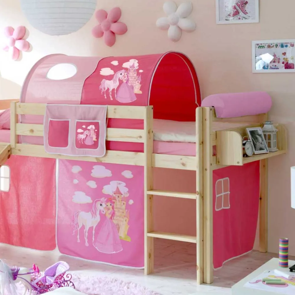 Kinder Wohnen Kinderbett Round mit Rutsche