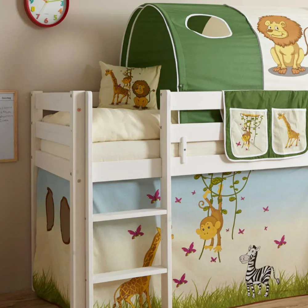 Kinder Wohnen Kinderbett Siorodo mit Rutsche