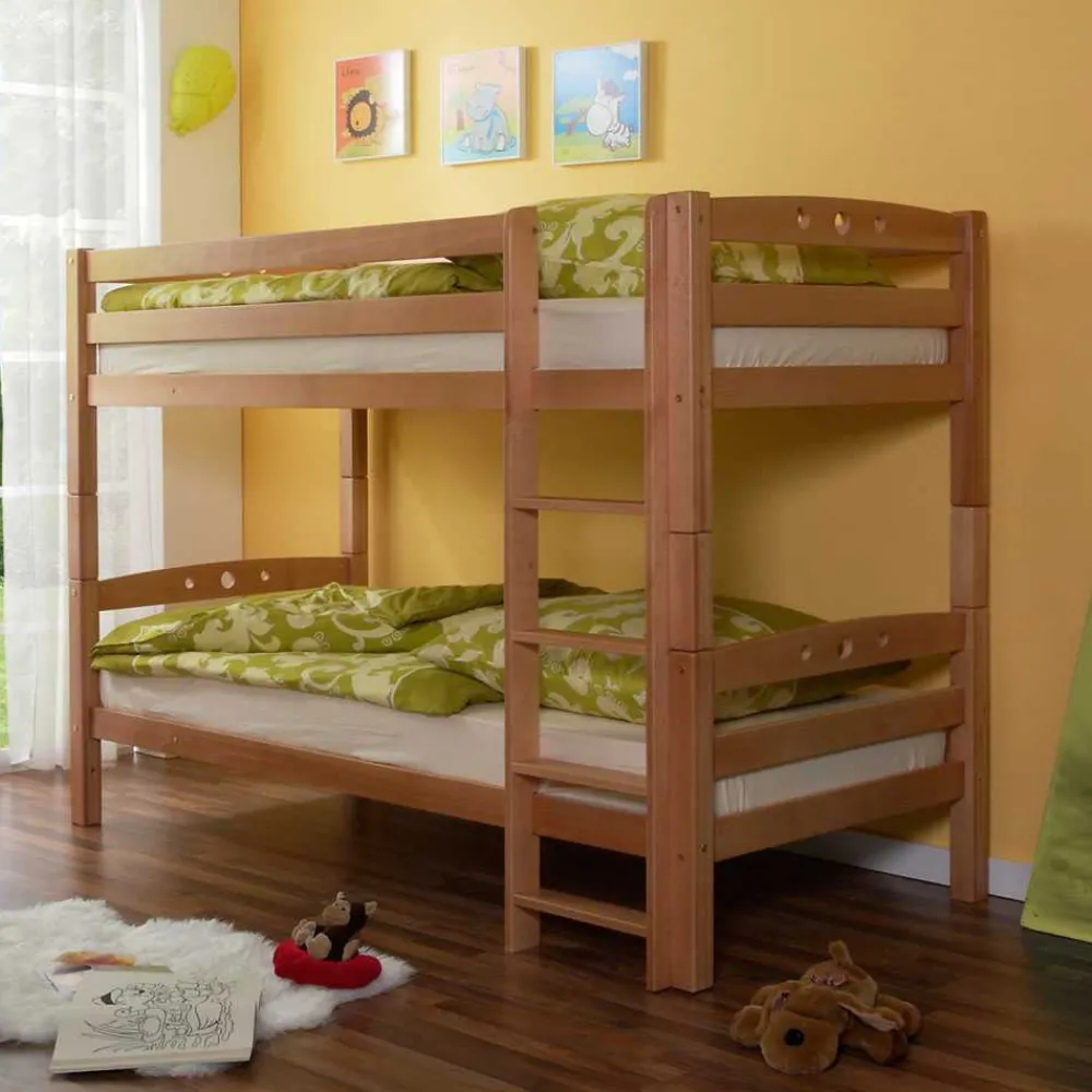 Kinder Wohnen Kinderetagenbett Luanu aus Buche