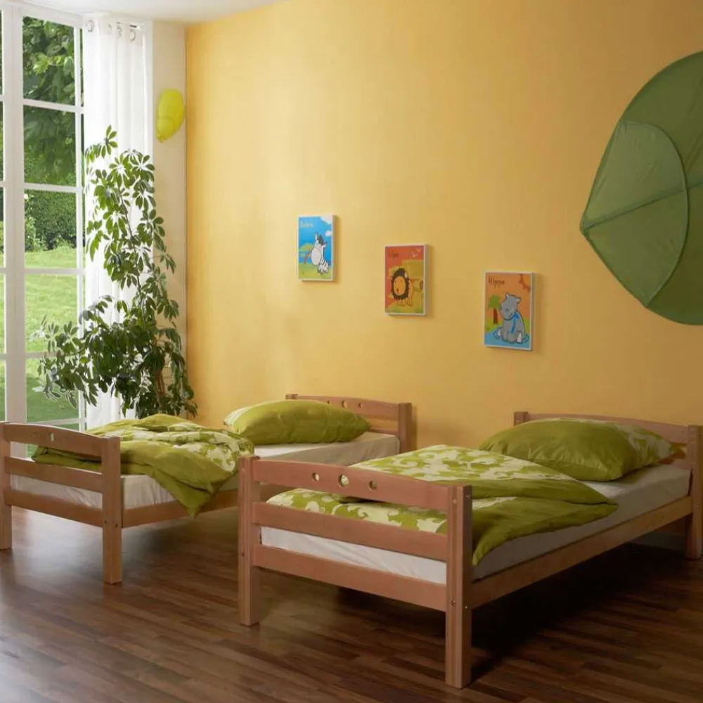 Kinder Wohnen Kinderetagenbett Luanu aus Buche