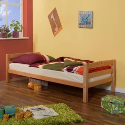 Wohnen Kinderbetten*Kinderhochbett Galazo aus Buche Massivholz