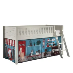 Wohnen Kinderbetten*Kinder-Hochbett Haustier Laden in Weiß - Reccas