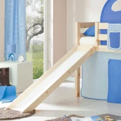 Kinder Wohnen Kinderhochbett Lalverma mit Rutsche