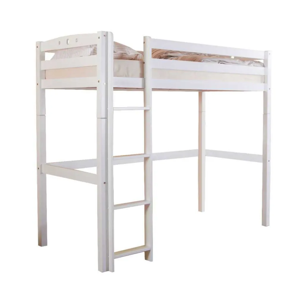 Wohnen Kinderbetten*Kinderhochbett Lieke in Weiß