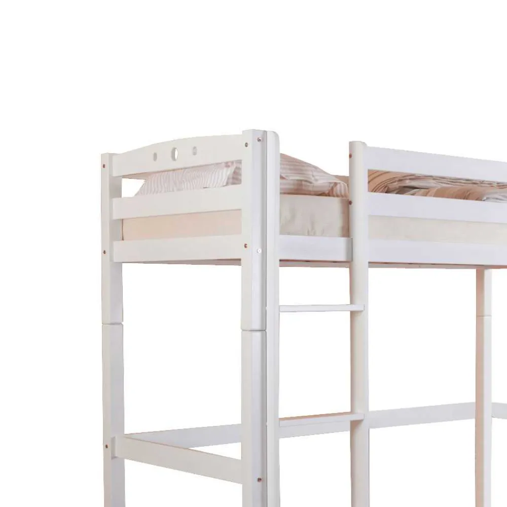 Wohnen Kinderbetten*Kinderhochbett Lieke in Weiß