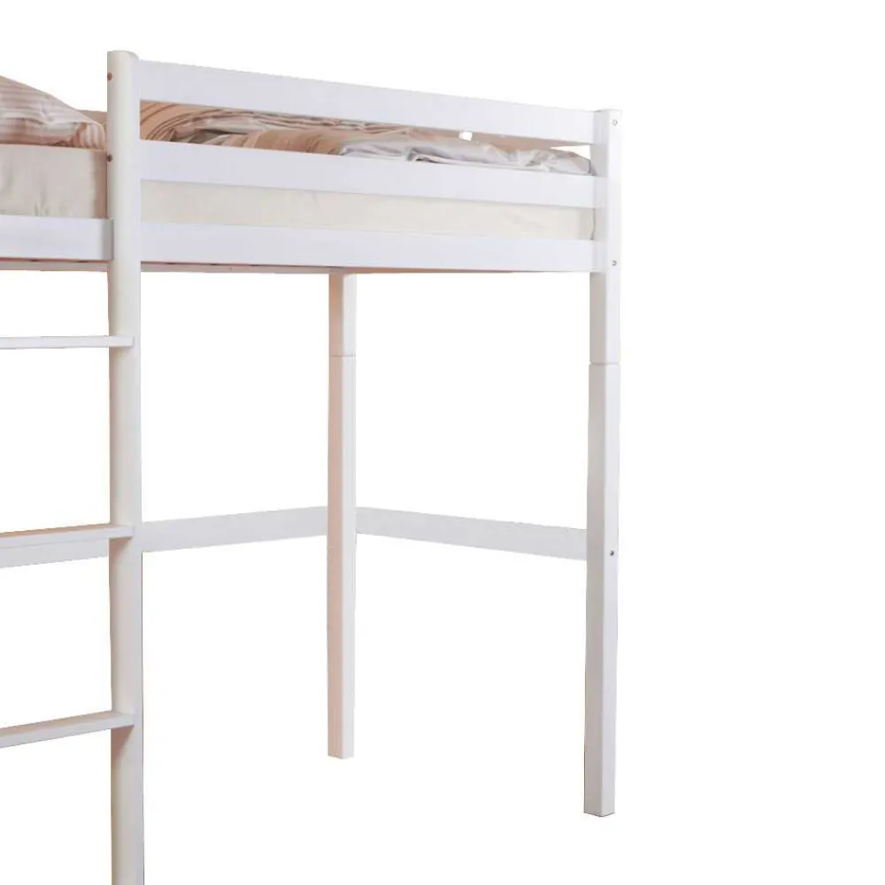 Wohnen Kinderbetten*Kinderhochbett Lieke in Weiß