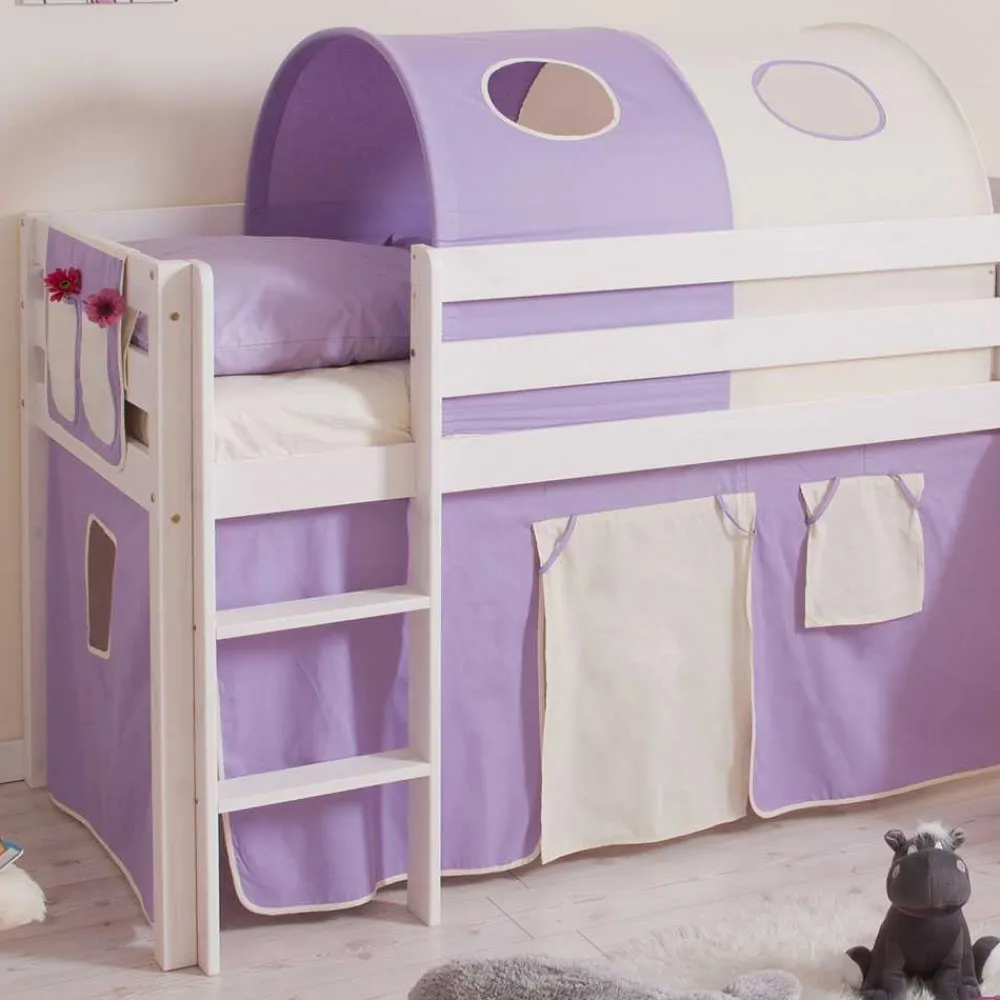 Kinder Wohnen Kinderhochbett Marisa mit Rutsche