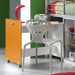 Wohnen Kinderbetten*Kinderhochbett Moonio in Orange