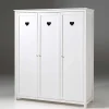 Kinder Wohnen Kinderkleiderschrank Grandory in Weiß lackiert