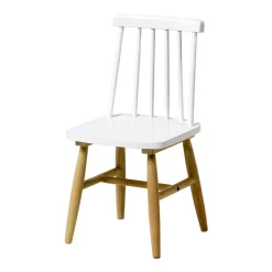 Wohnen Kinderstühle|Kindermöbel*Kinderstühle in Weiß und Natur - Metony (2er Set)