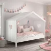 Wohnen Kinderbetten|Kindermöbel*Kinderzimmer Hausbett in Weiß - Grandory