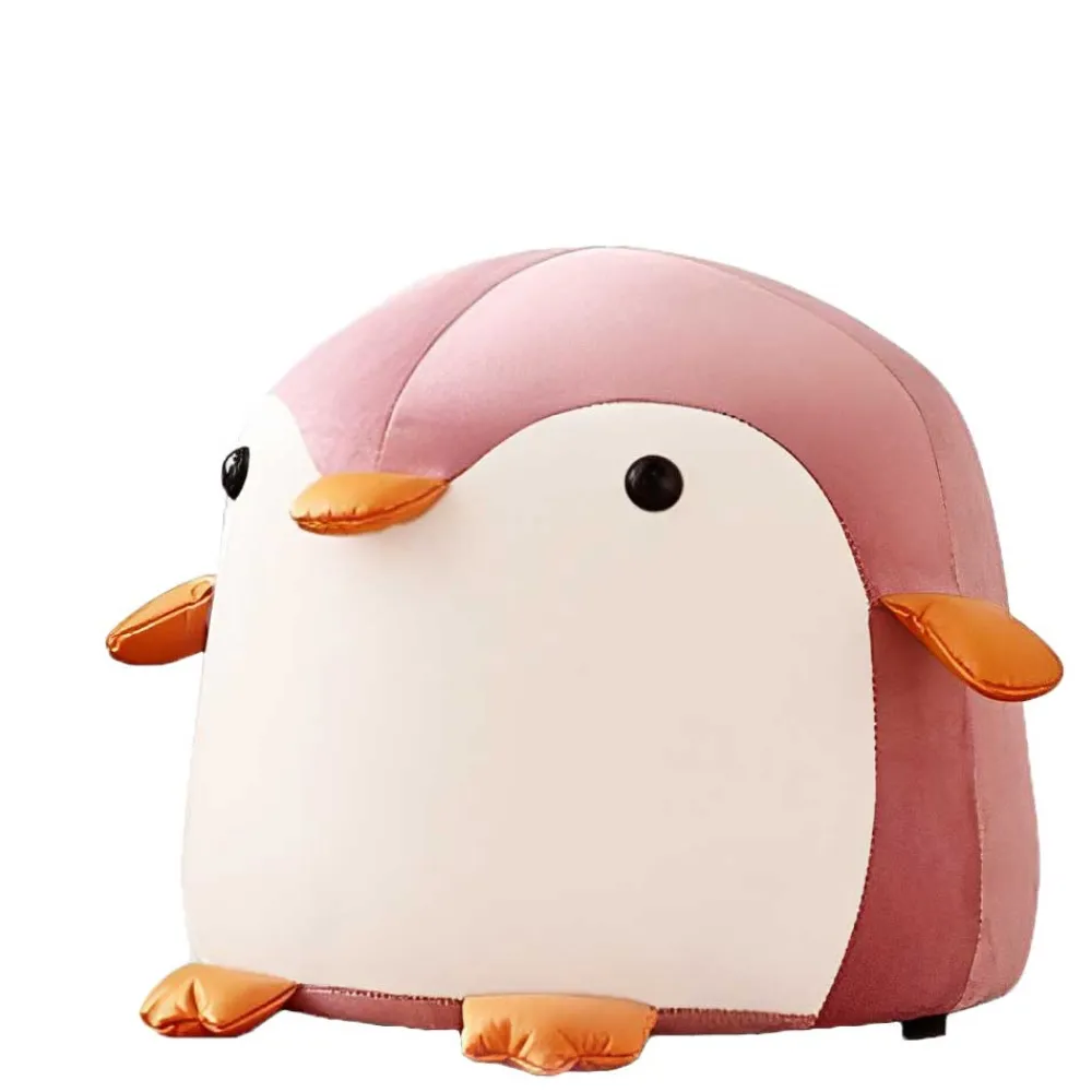 Kinder Wohnen Kinderzimmer Hocker Pinguin in Rosa - Geordi