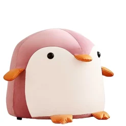 Kinder Wohnen Kinderzimmer Hocker Pinguin in Rosa - Geordi