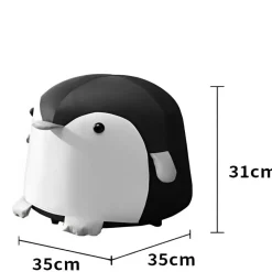 Kinder Wohnen Kinderzimmer Hocker Pinguin in Rosa - Geordi