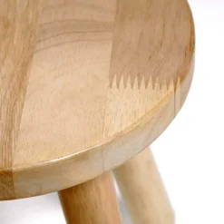 Wohnen Kindermöbel*Kinderzimmer Holzhocker aus Gummibaum - Ivano