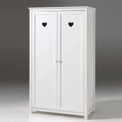 Wohnen Kinderkleiderschränke|Babyzimmerschränke*Kinderzimmer Kleiderschrank Grandory in Weiß lackiert