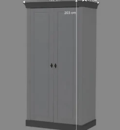 Wohnen Kinderkleiderschränke*Kinderzimmer Kleiderschrank zweifarbig - Mirandesca