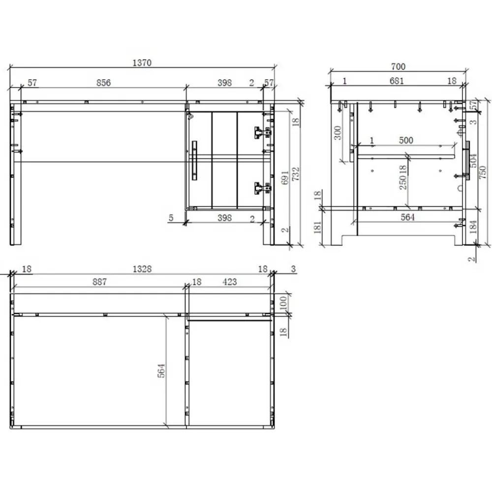 Wohnen Kinderzimmer Komplett*Kinderzimmer Kompletteinrichtung in Weiß - Ellen (fünfteilig)