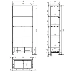 Wohnen Kinderzimmer Komplett*Kinderzimmer Kompletteinrichtung in Weiß - Ellen (fünfteilig)