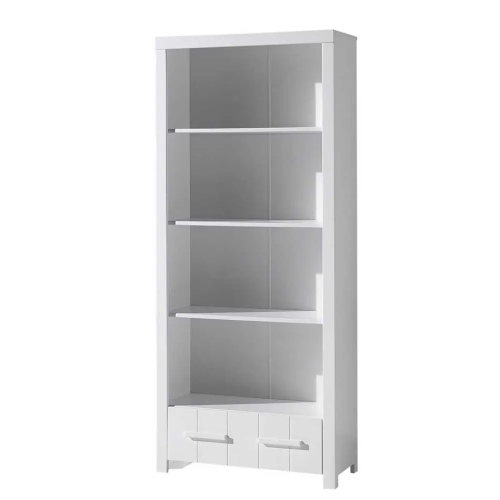 Wohnen Kinderzimmer Komplett*Kinderzimmer Kompletteinrichtung in Weiß - Ellen (fünfteilig)