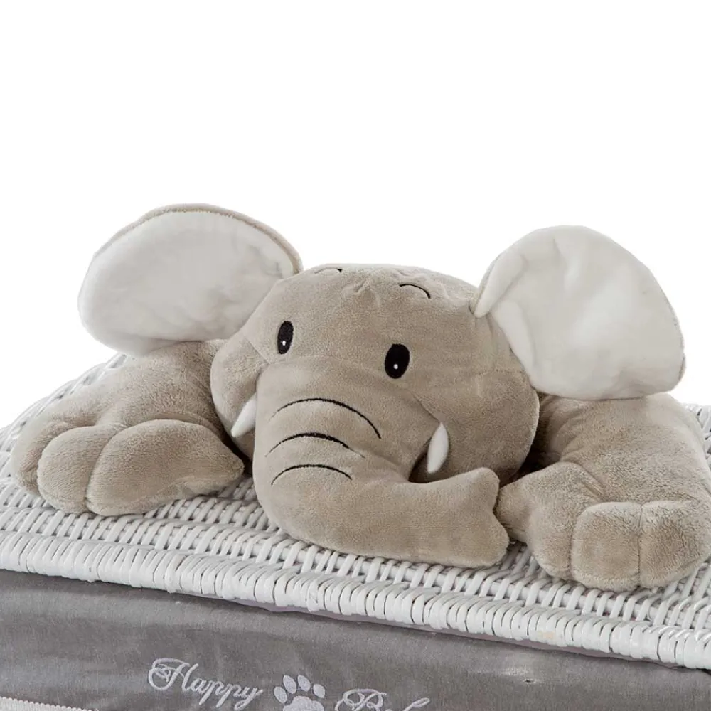 Wohnen Kinderzimmer Korb Set mit Elefantenköpfen Plüsch - Isipia (fünfteilig)