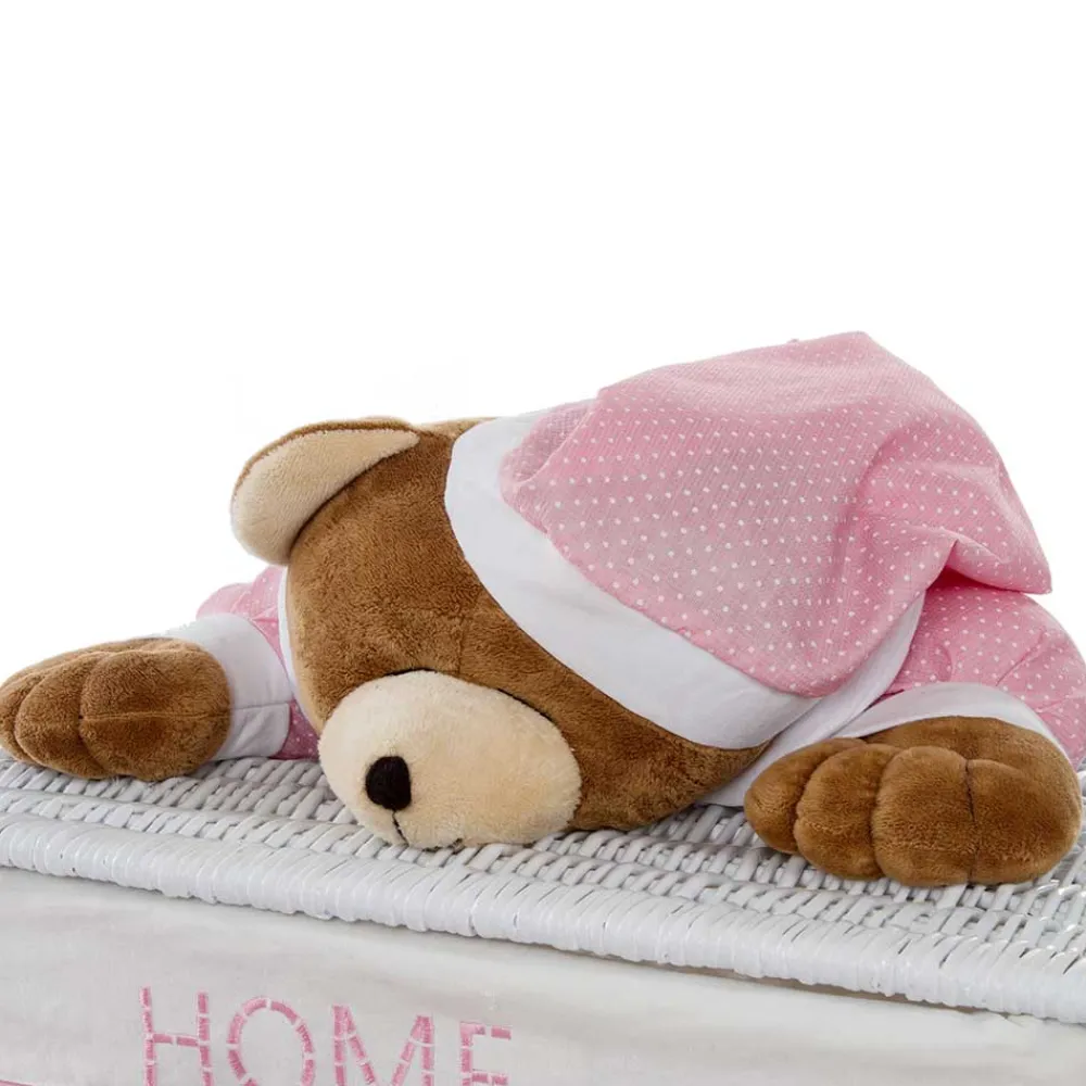 Wohnen Rattanmöbel|Kindermöbel*Kinderzimmer Körbe mit Plüschbär Kopf - Ucera (fünfteilig)