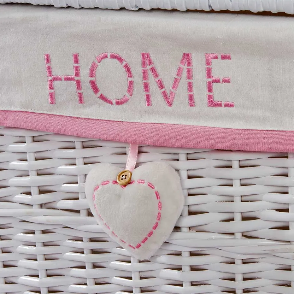 Wohnen Rattanmöbel|Kindermöbel*Kinderzimmer Körbe mit Plüschbär Kopf - Ucera (fünfteilig)