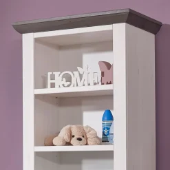 Kinder Wohnen Kinderzimmer Landhaus Regal in Weiß & Grau - Rimesca