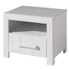 Kinder Wohnen Kinderzimmer Nachtkommode in Weiß - Ellen