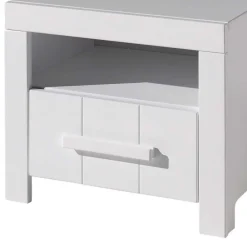 Kinder Wohnen Kinderzimmer Nachtkommode in Weiß - Ellen