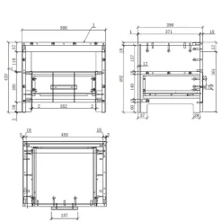 Kinder Wohnen Kinderzimmer Nachtkommode in Weiß - Ellen