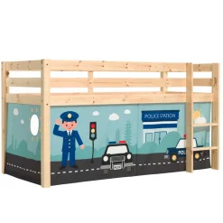 Wohnen Kinderbetten*Kinderzimmer Polizei Hochbett aus Massivholz - Udines