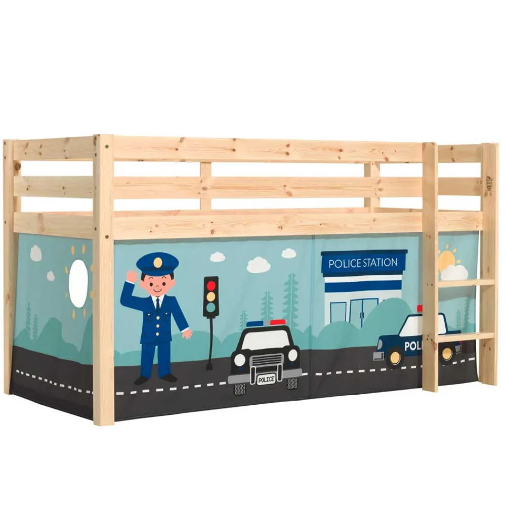 Wohnen Kinderbetten*Kinderzimmer Polizei Hochbett aus Massivholz - Udines